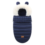 Chancelière Bébé Hiver Imperméable Bleu Marine 