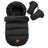 Pack chancelière universelle et gants pour poussette Noire