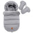 Pack chancelière universelle et gants pour poussette - Gris