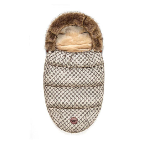 Chancelière cocon bébé en flanelle confortable champagne