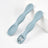 Cuillère apprentissage bébé souple en silicone Bleu