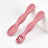 Cuillère apprentissage bébé souple en silicone Rose