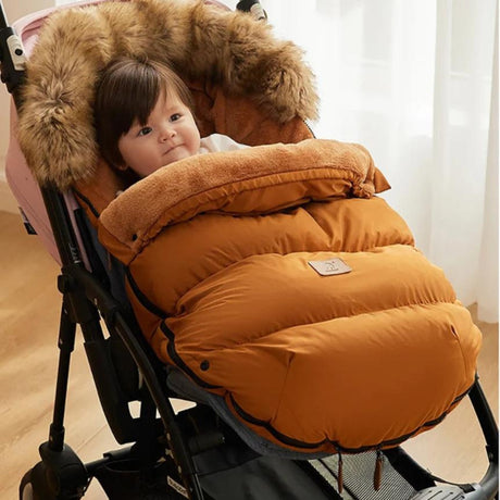 Démonstration sur bebe Chancelière bébé Universelle moutarde