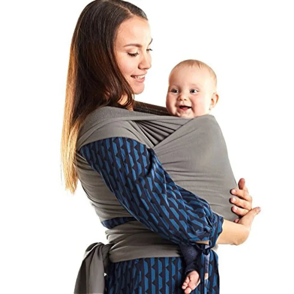 Echarpe de portage ergonomique physiologique modèle gris 
