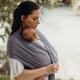 Echarpe de portage ergonomique physiologique modele taupe