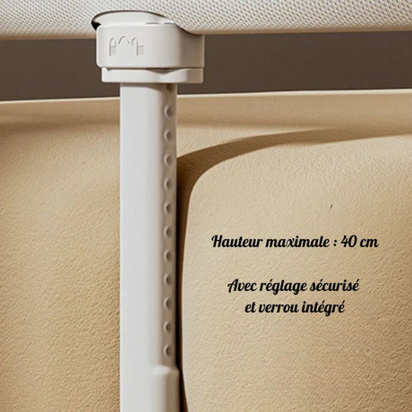 ajustement hauteur cododo barrière de lit