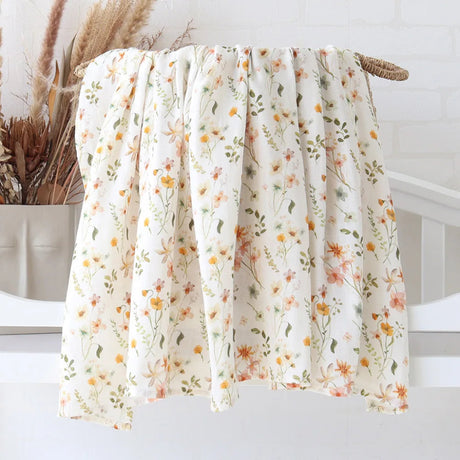 Lange bébé Couverture emmaillotage Fleuri