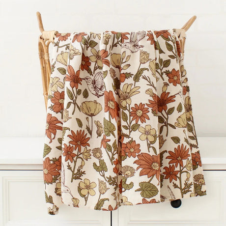 Lange bébé Couverture emmaillotage Fleurs d'automne