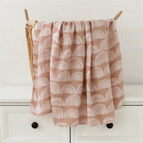 Lange bébé Couverture emmaillotage Marron clair