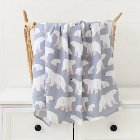 Lange bébé Couverture emmaillotage Ourson