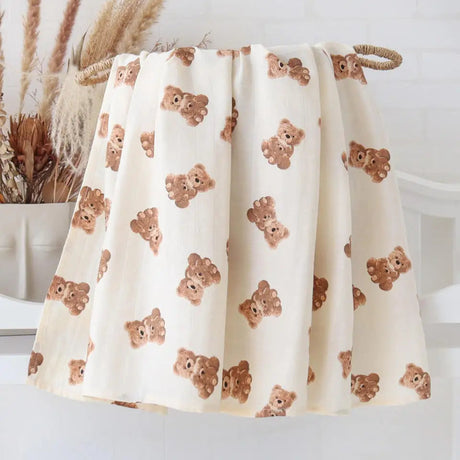 Lange bébé Couverture emmaillotage ourson