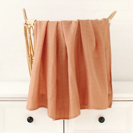 Lange bébé Couverture emmaillotage orange clair