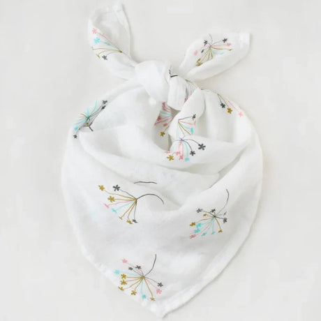 Lange bébé gaze de coton bavoir Blanc 