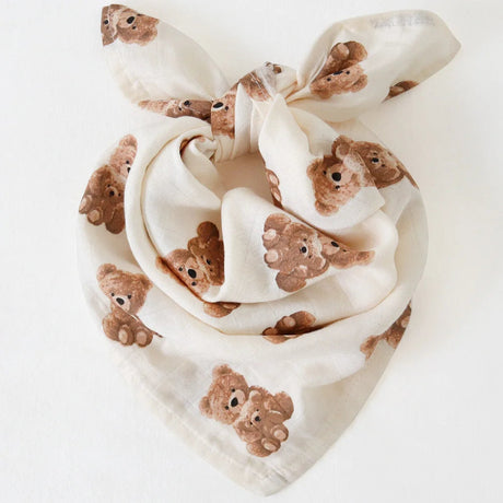 Lange bébé gaze de coton bavoir NOunours