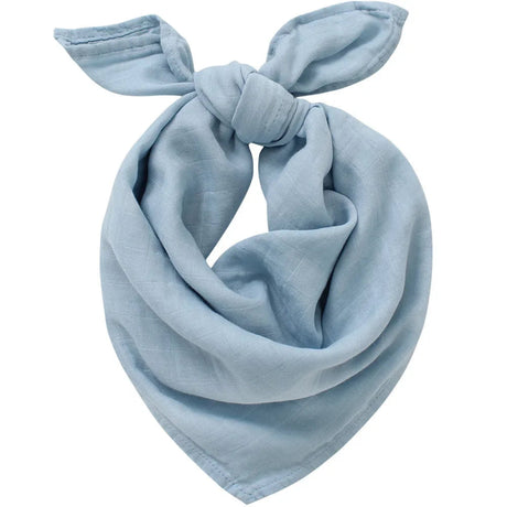 Lange bébé gaze de coton bavoir BLeu clair