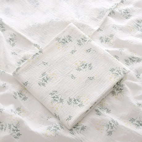 Lange bébé ultra léger 100x100cm Fleurs Pale