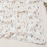 Lange bébé 120*110cm Modèle blanc et motif
