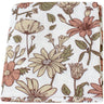 Maxi Lange bébé 120x120cm Modèle fleurs jaunes marron