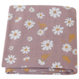 Maxi Lange bébé 120x120cm Modèle marron à fleurs