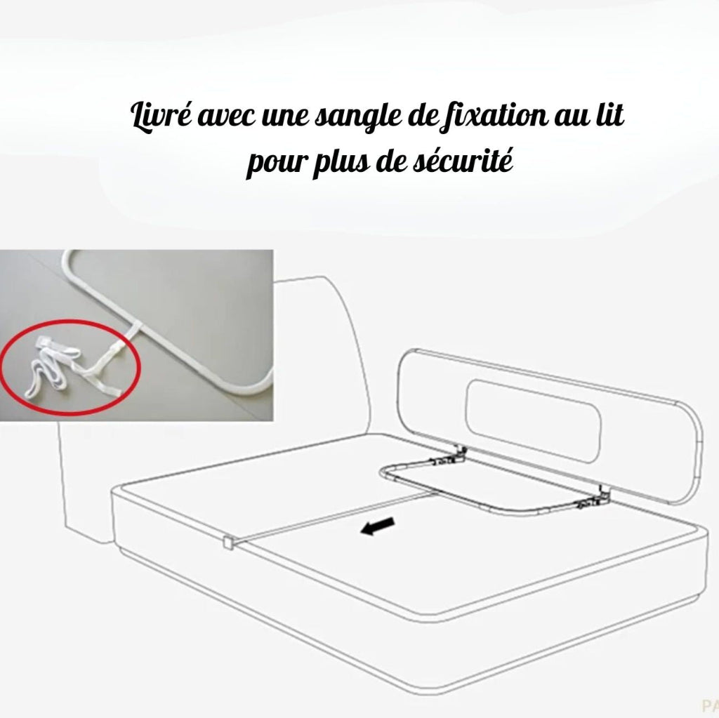 cododo bébé barrière de lit sangle de sécurité