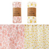 Lot de 2 Maxi Langes bébé  Fleurs et Citron