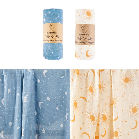 Lot de 2 Maxi Langes bébé Lune