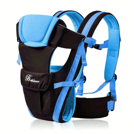 porte bebe physiologique Noir et Bleu