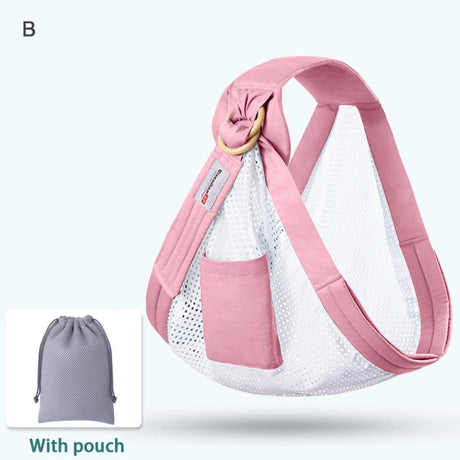 Porte bebe evolutif Porte bebe allaitement en filet respirant Rose