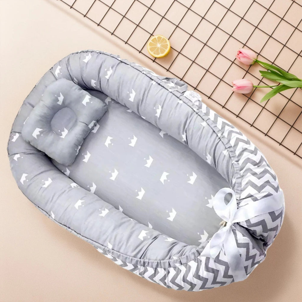  réducteur de lit bébé - tour de lit bébé  Gris