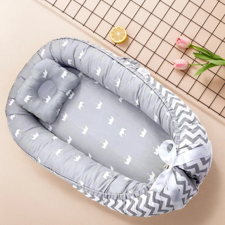  réducteur de lit bébé - tour de lit bébé  Gris