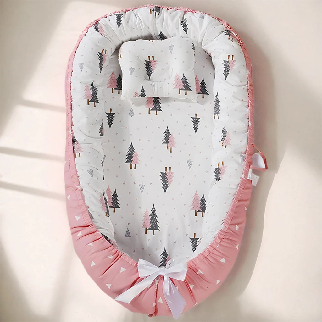  réducteur de lit bébé - tour de lit bébé Rose