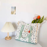  Sac à langer bohème, léger avec compartiments avec fleurs