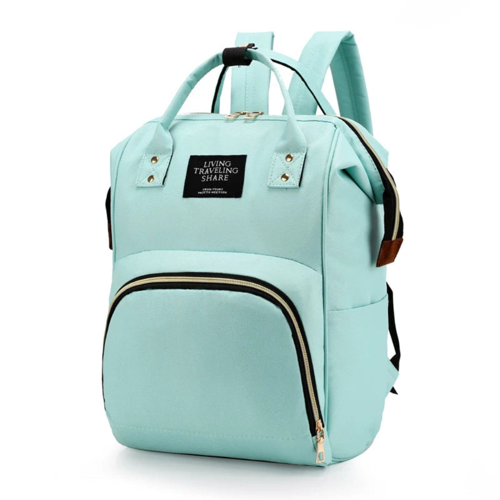 Sac à dos à langer grande capacité vert
