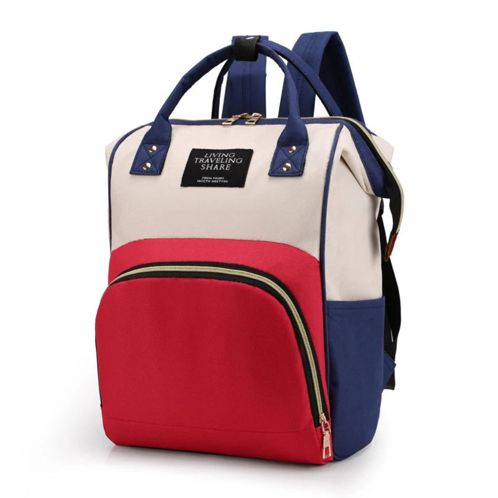 Sac à dos à langer grande capacité Multi couleur