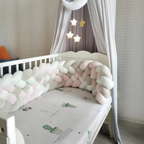 Tresse de lit blanc Rose