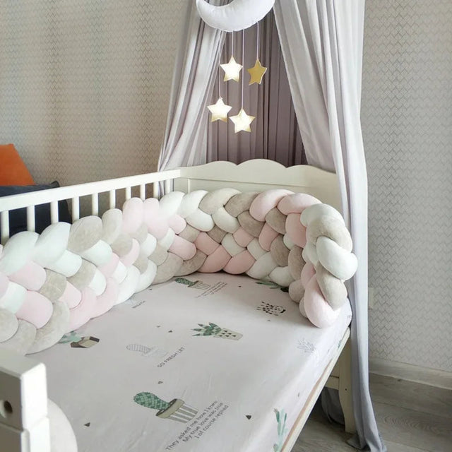 Tresse de lit blanc Rose