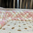 Tresse de lit  Blanc et Rose