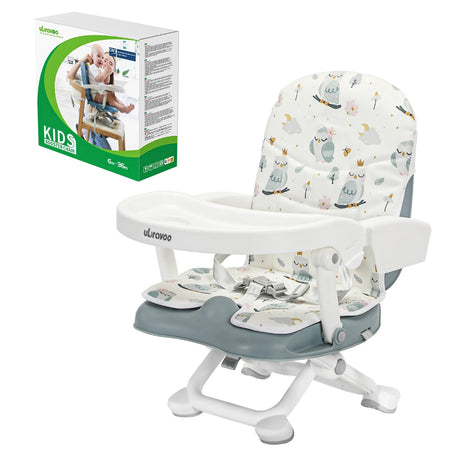 Chaise haute bébé évolutive et transportable couleur Gris