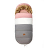 Chancelière poussette chaude pour hiver Rose Blanc gris