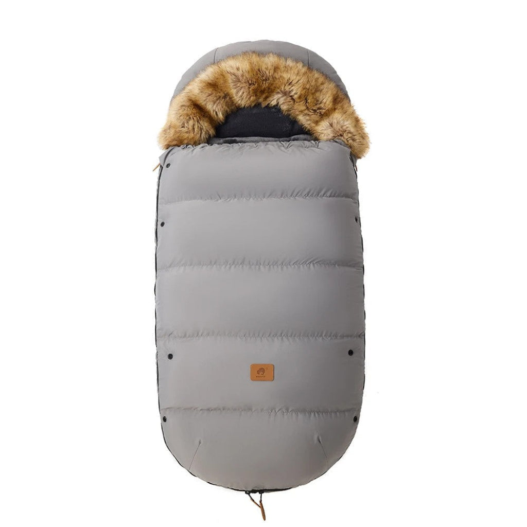 Chancelière poussette chaude pour hiver gris