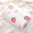 lange bébé 90x70cm Motif Fraise