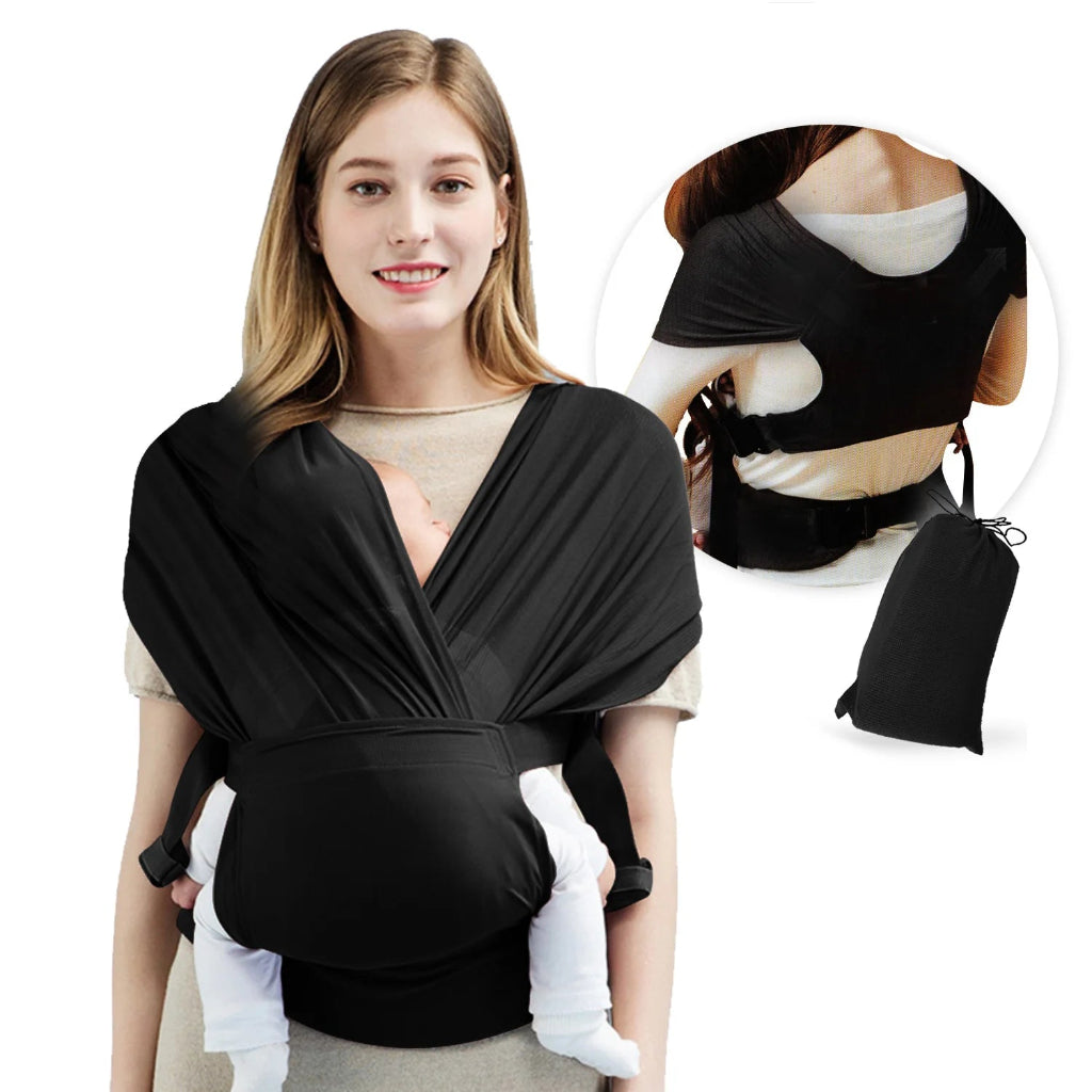 porte bébé confort sans nœud Noir